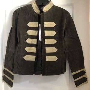 Women's Brown and Tan Military Style Jacket NWT